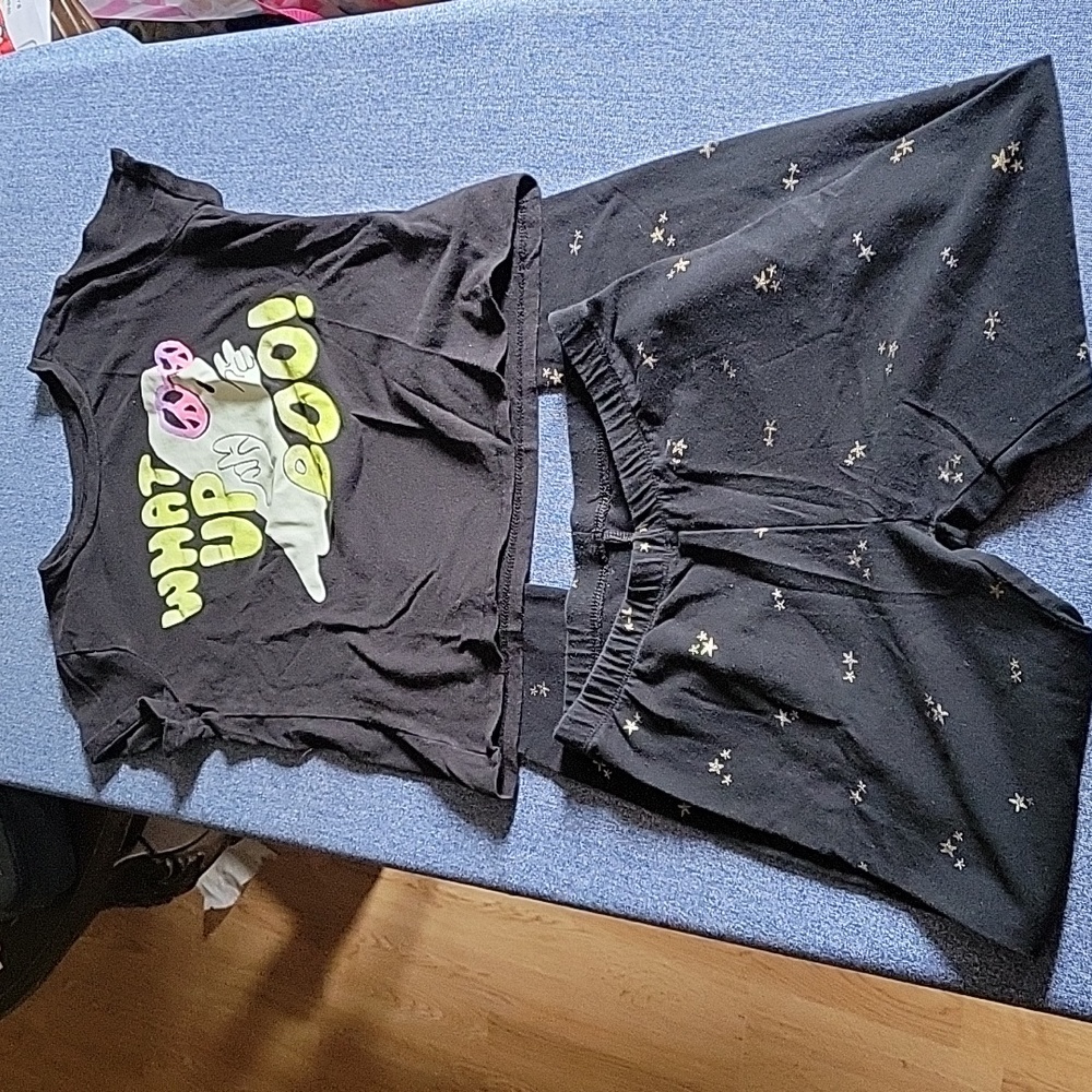 Old navy ghost girls shirt XL, Cat & Jack star leggings girls XL